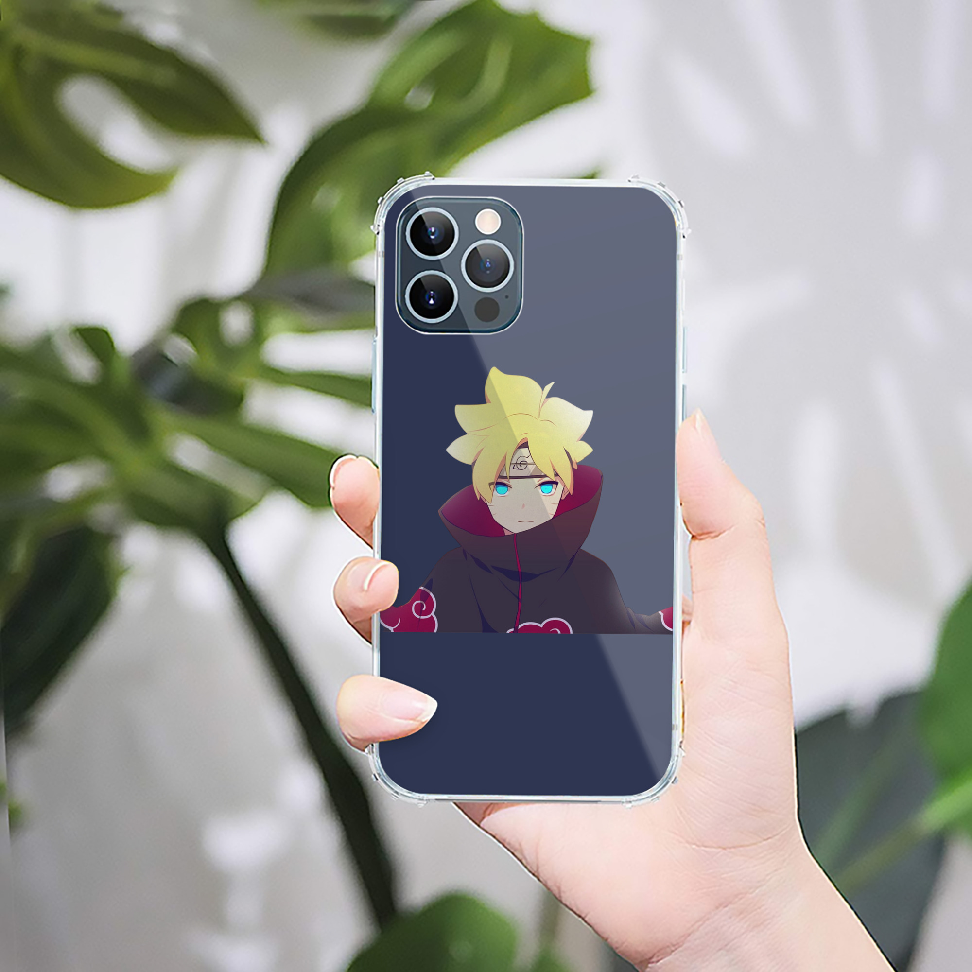 （画像用） NARUTO -ナルト- うずまき ボルト Uzumaki Boruto 【iPhone 12シリーズ対応】透明スマホケース（クリアソフトケース）